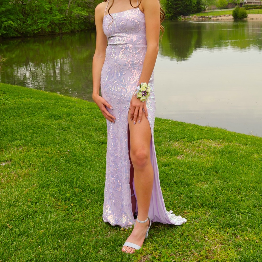 Lilac purple windsor prom dress